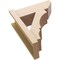 Ekena Millwork 8-in W x 20-in D x 24-in H Balboa Slat Rough Cedar Woodgrain TimberThane Outlooker, Primed Tan OUTUR080X20X24BOA24RCPR - alternate 6